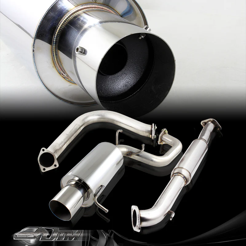 For 2000 2001 2002 2003 2004 2005 Eclipse 4Cyl Stainless Steel 4" Tip T304 Catback Exhaust Muffler 2.25" Inlet - Image 3