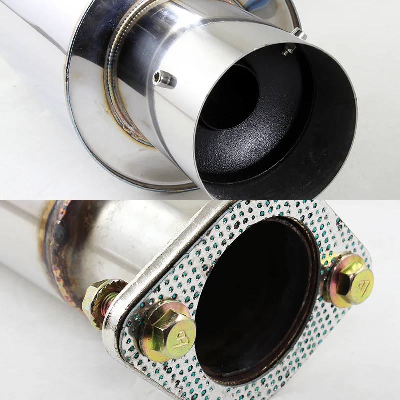 For 2000 2001 2002 2003 2004 2005 Eclipse 4Cyl Stainless Steel 4" Tip T304 Catback Exhaust Muffler 2.25" Inlet - Image 4