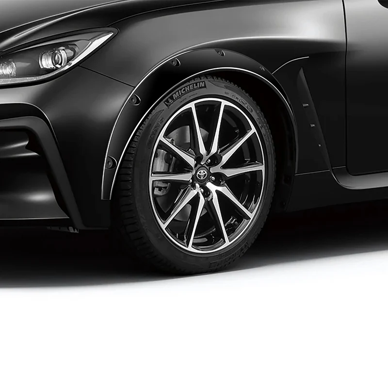 890 mm Universal Flexible Extra-Wide Wheel Fender Flares 4 Pieces -Painted Black - Image 5