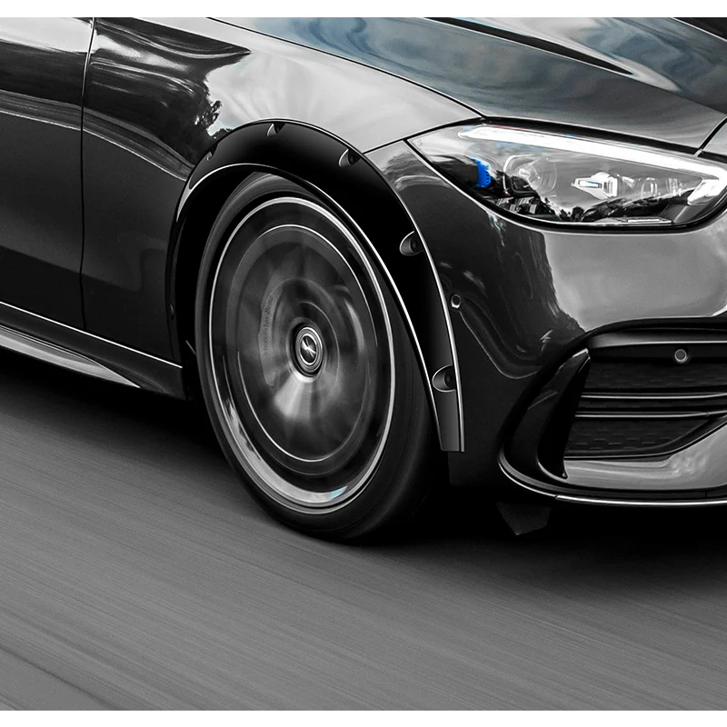 890 mm Universal Flexible Extra-Wide Wheel Fender Flares 4 Pieces -Painted Black - Image 6