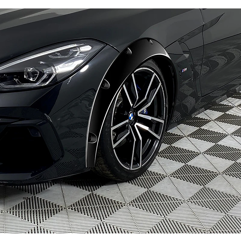 890 mm Universal Flexible Extra-Wide Wheel Fender Flares 4 Pieces -Painted Black - Image 7