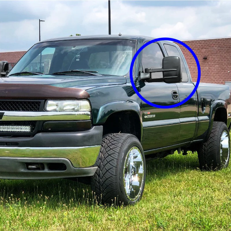 For 2000–2006 Chevrolet Tahoe Suburban / GMC Yukon Manual Telescoping Towing Mirrors - Image 6