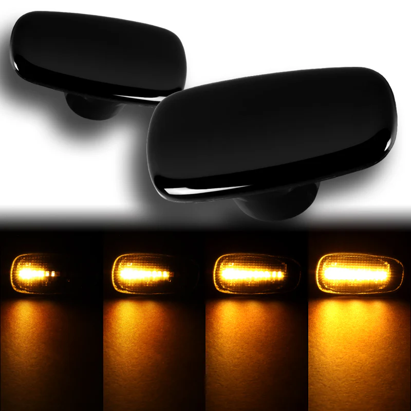 For 2001-2005 Lexus IS300 Smoke Lens Sequential LED Signal Side Marker Lights - Image 2