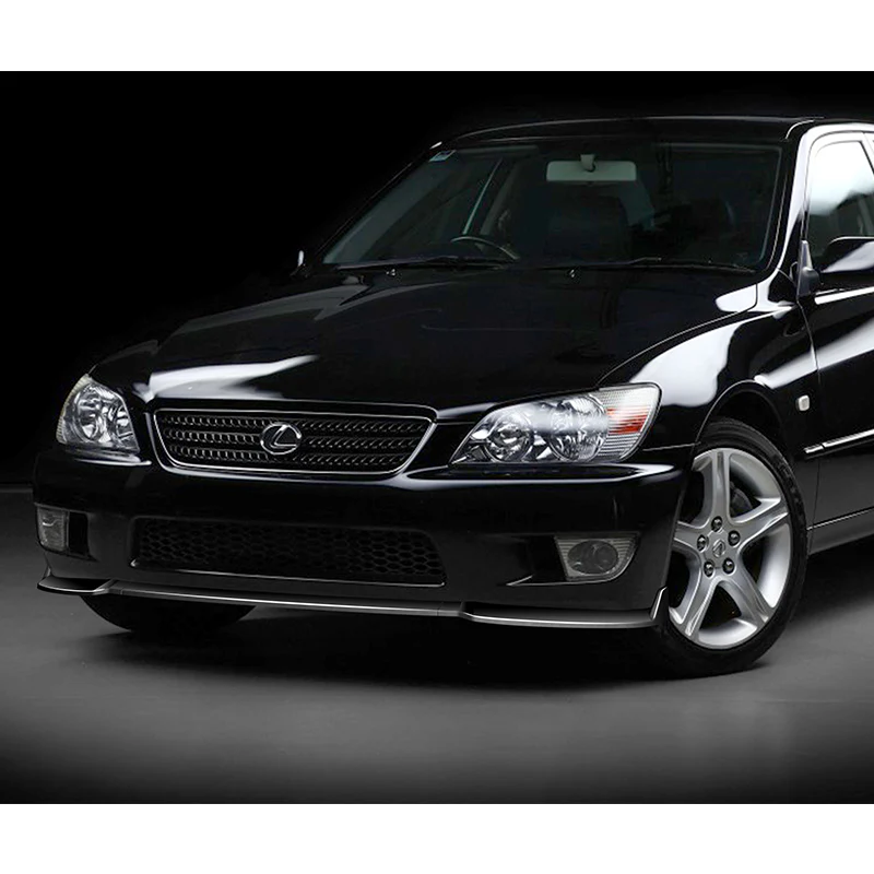 For 2001-2005 Lexus IS300 STP-Style Painted Black Front Bumper Body Spoiler Lip  3-PCS - Image 5