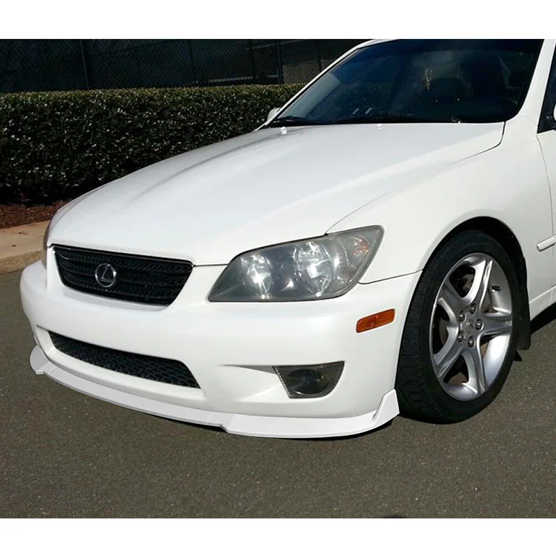 For 2001-2005 Lexus IS300 STP-Style Painted White Front Bumper Body Spoiler Lip  3-PCS - Image 5