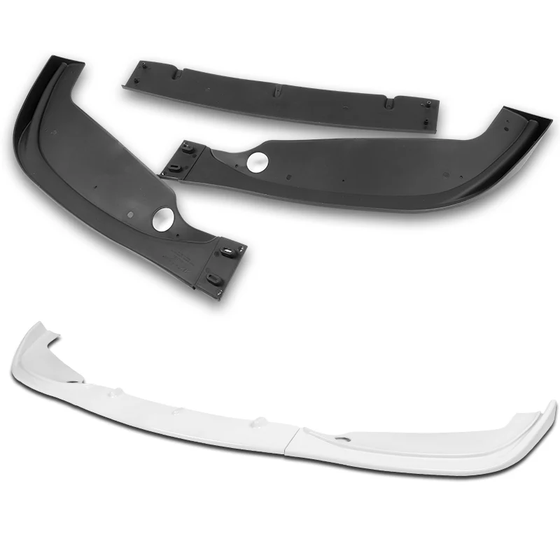 For 2001-2006 BMW E46 M3 H-Style Painted White Front Bumper Splitter Spoiler Lip 3PCS - Image 4