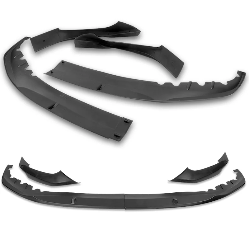 For 2017-2020 BMW 5-Series G30 M-Sport Matte Black Front Bumper Splitter Spoiler Lip 3PCS - Image 4
