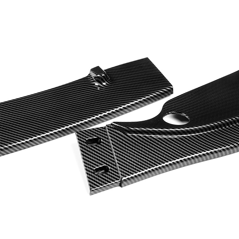 For 2001-2006 BMW E46 M3 H-Style Carbon Look Front Bumper Splitter Spoiler Lip 3PCS - Image 2
