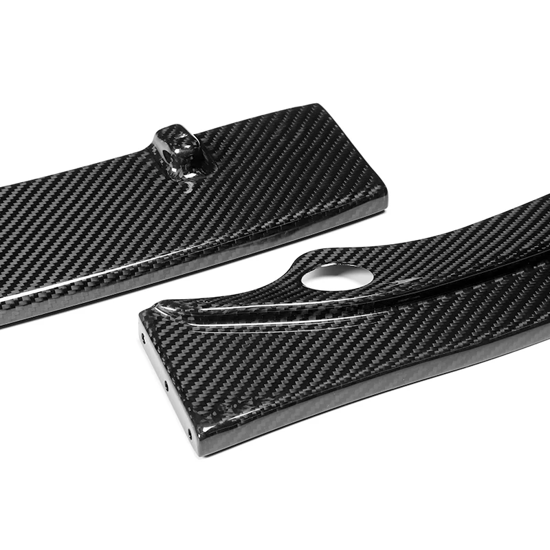 For 2001-2006 BMW E46 M3 H-Style Carbon Fiber Front Bumper Splitter Spoiler Lip 3PCS - Image 2