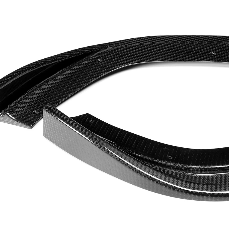 For 2001-2006 BMW E46 M3 H-Style Carbon Fiber Front Bumper Splitter Spoiler Lip 3PCS - Image 3