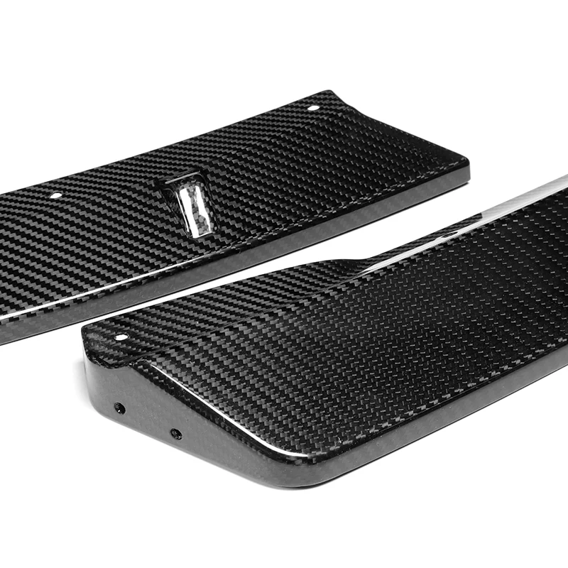 For 2002-2005 BMW 3-Series E46 Sedan Real Carbon Fiber Front Bumper Body Splitter Spoiler Lip 3PCS - Image 4