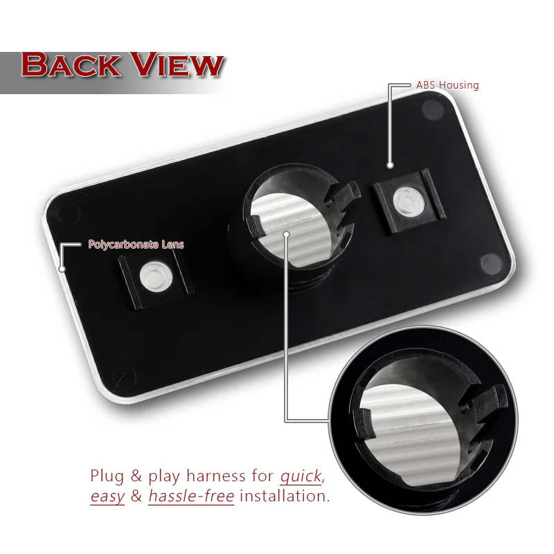 For 2002-2014 Mercedes-Benz G500 G550 W463 Front & Rear Side Marker Lights Set -Clear Lens - Image 3
