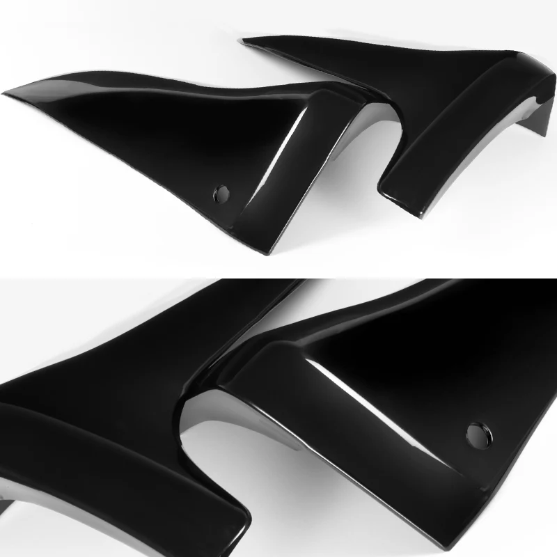 For 2003-2006 Infiniti G35 Coupe 2-Pcs Black Rear Bumper Lip Mud Guards Polyurethane - Image 2