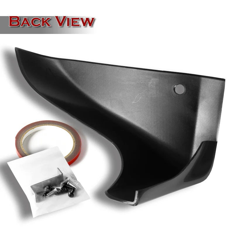 For 2003-2006 Infiniti G35 Coupe 2-Pcs Black Rear Bumper Lip Mud Guards Polyurethane - Image 4
