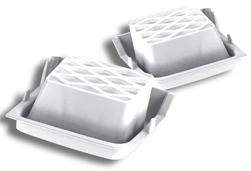 For 2003 - 2007 Chevrolet Chevy Silverado 1500 SS-Style Front Bumper Side Air Duct Vents Caliper 2-pcs -Painted White - Image 2