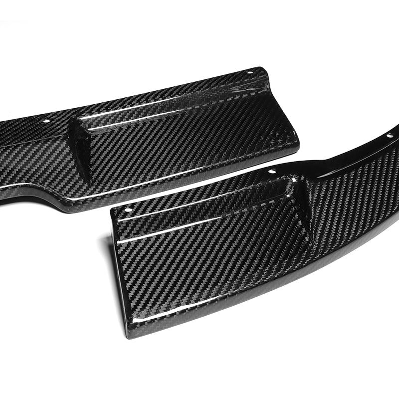 For 2003-2007 Infiniti G35 Coupe GT-Style Carbon Fiber Front Bumper Body Splitter Spoiler Lip 3PCS - Image 2