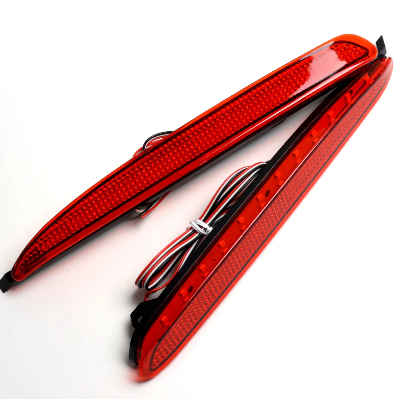 For 2003 – 2008 Mazda 6 LED Rear Bumper Reflector Stop Brake Light Kit -Red Lens - Image 2