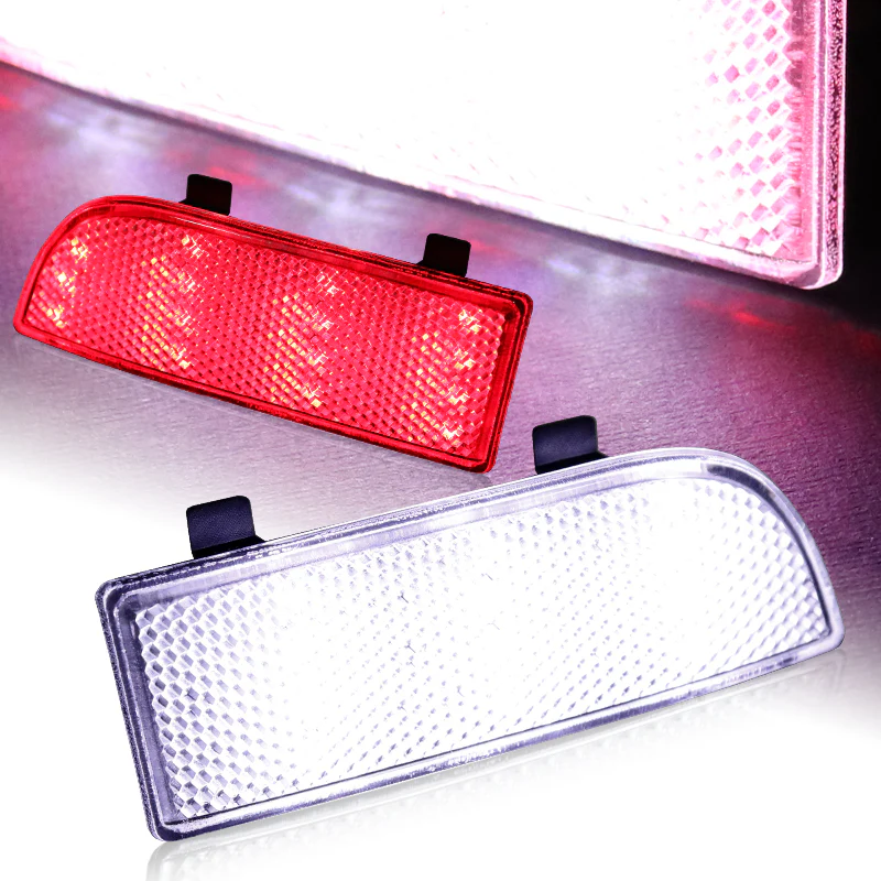 For 2003 – 2014 Mercedes-Benz Viano / Vito W639 54-LED Rear Bumper Reflector Stop Brake Light Kit -Clear Lens - Image 2