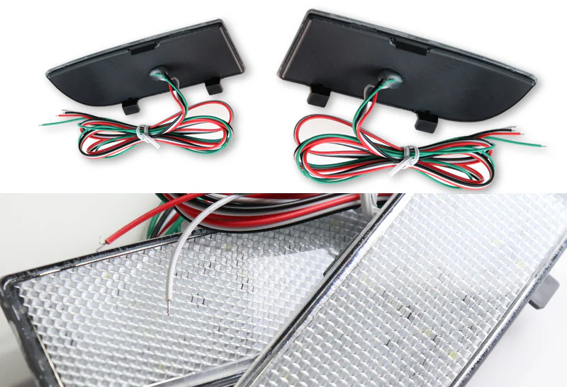 For 2003 – 2014 Mercedes-Benz Viano / Vito W639 54-LED Rear Bumper Reflector Stop Brake Light Kit -Clear Lens - Image 3