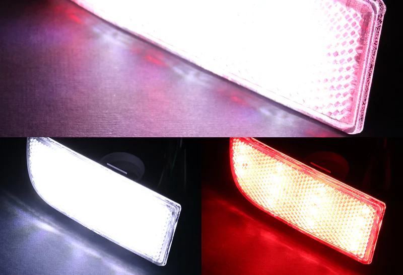 For 2003 – 2014 Mercedes-Benz Viano / Vito W639 54-LED Rear Bumper Reflector Stop Brake Light Kit -Clear Lens - Image 4