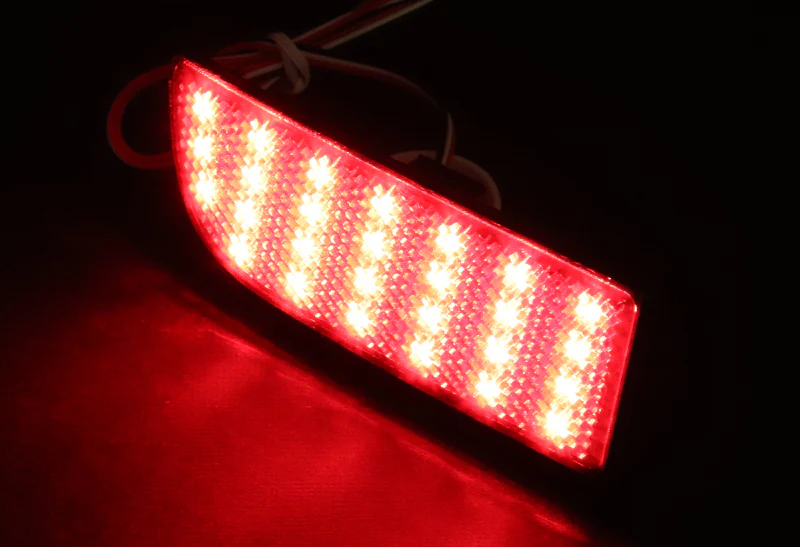 For 2003 – 2014 Mercedes-Benz Viano / Vito W639 54-LED Rear Bumper Reflector Stop Brake Light Kit -Smoke Lens - Image 3