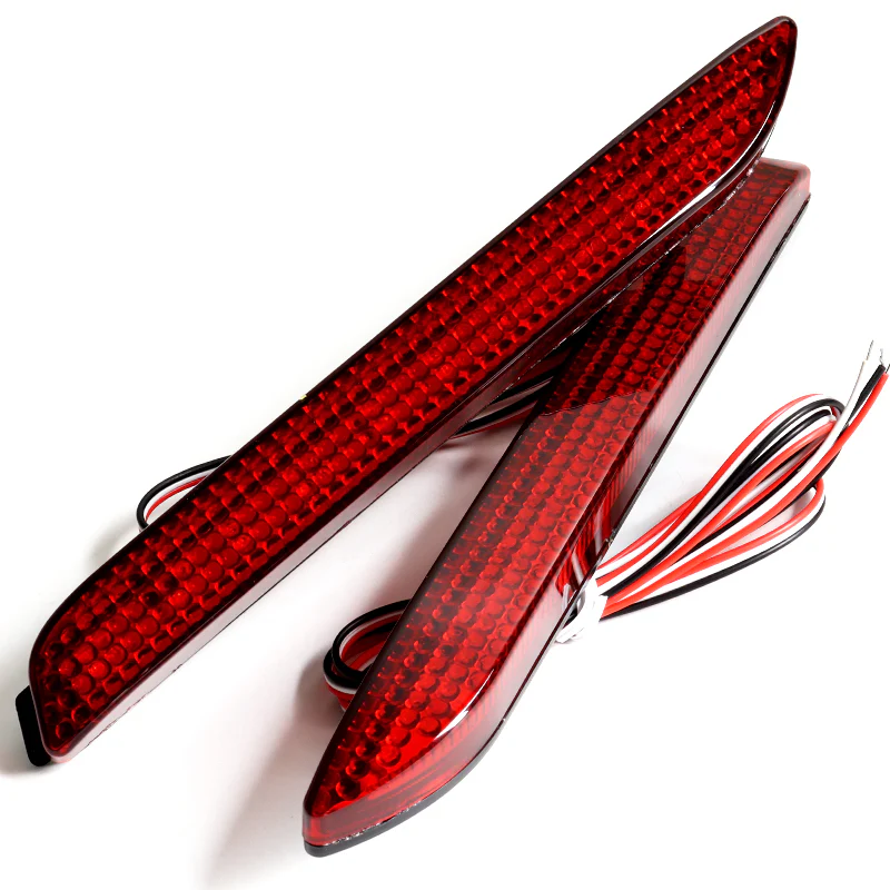 For 2009 – 2018 Toyota Matrix Venza Avalon Sienna LED Rear Bumper Stop Brake Light Kit -Red Lens - Image 2
