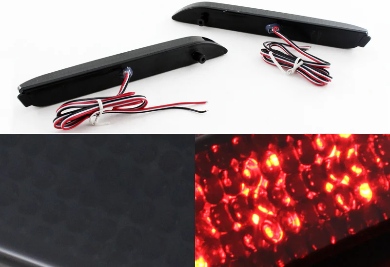 For 2003 – 2018 Lexus RX300 / GX470 / IS-F / NX / RC LED Rear Bumper Stop Brake Light Kit -Smoke Lens - Image 4