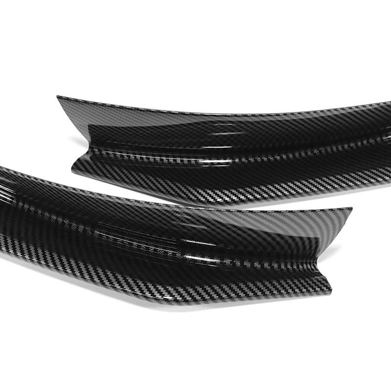 For 2004-2008 Mazda RX8 RX-8 MS-Style Carbon Look Front Bumper Body Splitter Spoiler Lip 2PCS - Image 2