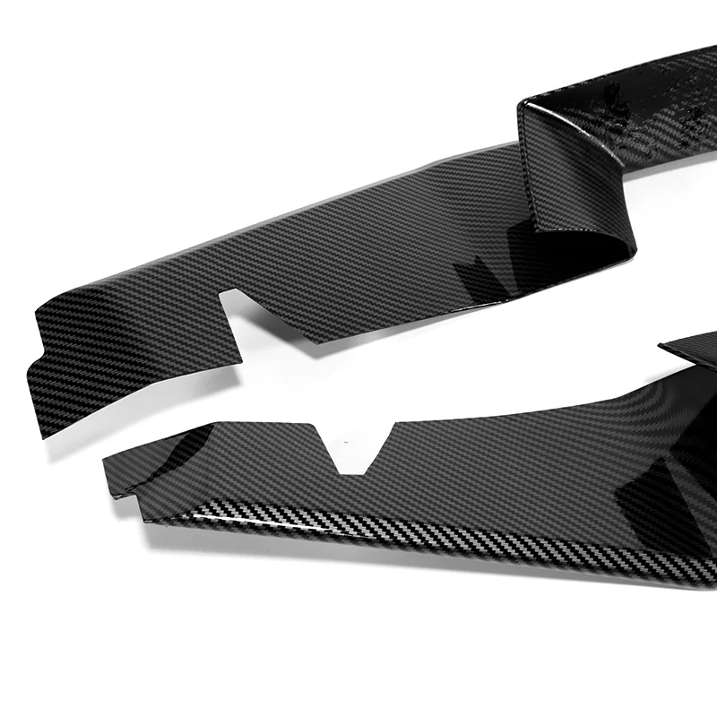 For 2004-2008 Mazda RX8 RX-8 MS-Style Carbon Look Front Bumper Body Splitter Spoiler Lip 2PCS - Image 3