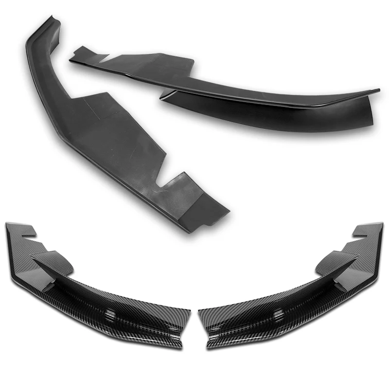 For 2004-2008 Mazda RX8 RX-8 MS-Style Carbon Look Front Bumper Body Splitter Spoiler Lip 2PCS - Image 4