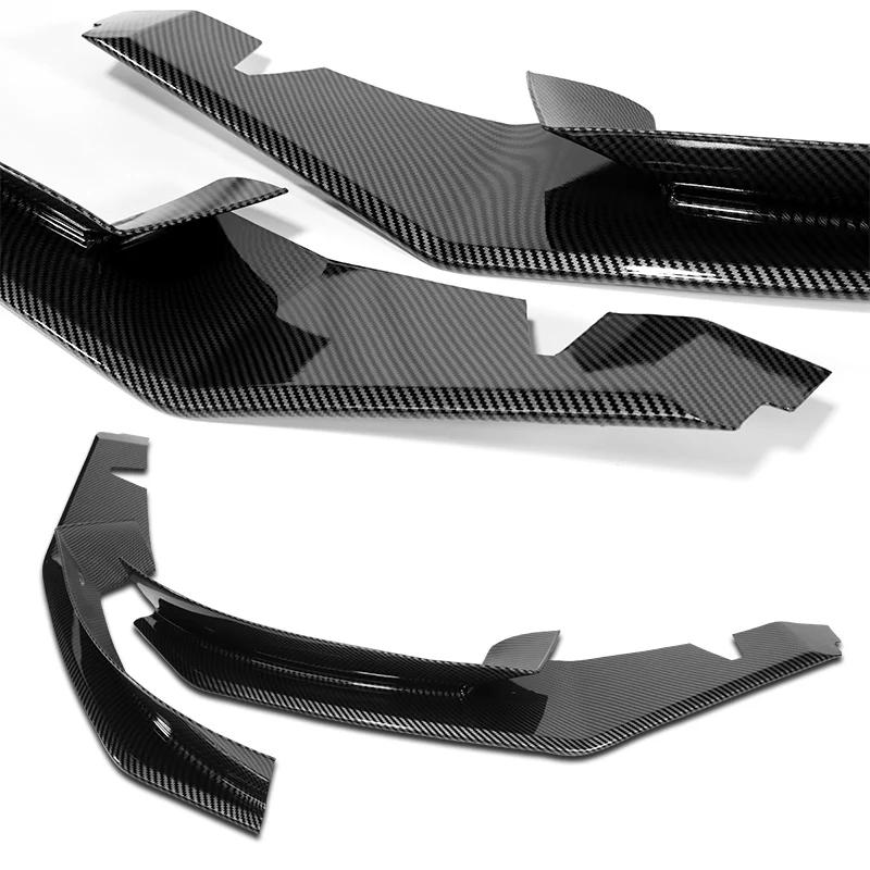 For 2004-2008 Mazda RX8 RX-8 MS-Style Carbon Look Front Bumper Body Splitter Spoiler Lip 2PCS - Image 5