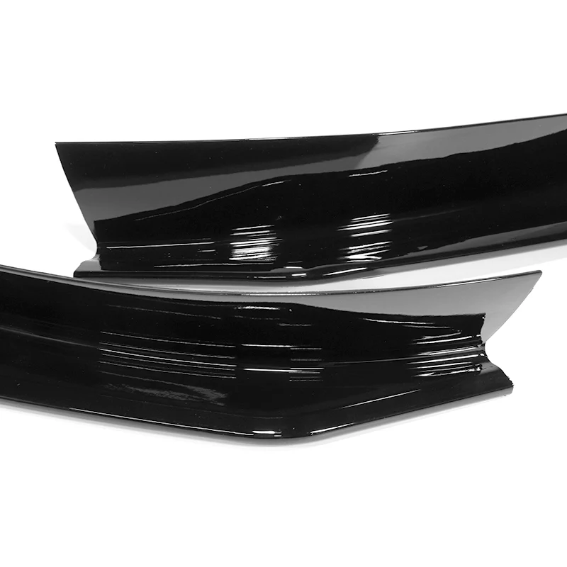 For 2004-2008 Mazda RX8 RX-8 MS-Style Painted Black Front Bumper Body Splitter Spoiler Lip 2PCS - Image 2