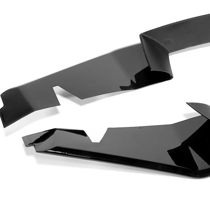 For 2004-2008 Mazda RX8 RX-8 MS-Style Painted Black Front Bumper Body Splitter Spoiler Lip 2PCS - Image 3