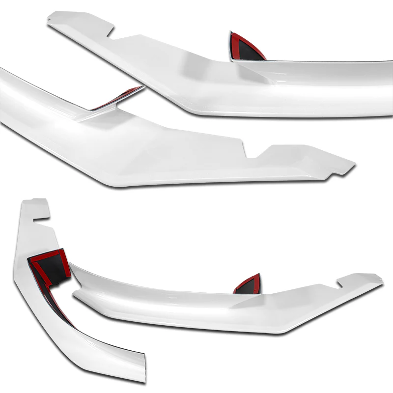 For 2004-2008 Mazda RX8 RX-8 MS-Style Painted White Front Bumper Body Splitter Spoiler Lip 2PCS - Image 5
