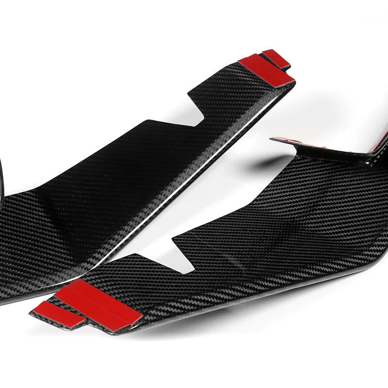 For 2004-2008 Mazda RX8 RX-8 MS-Style Real Carbon Fiber Front Bumper Body Splitter Spoiler Lip 2PCS - Image 4