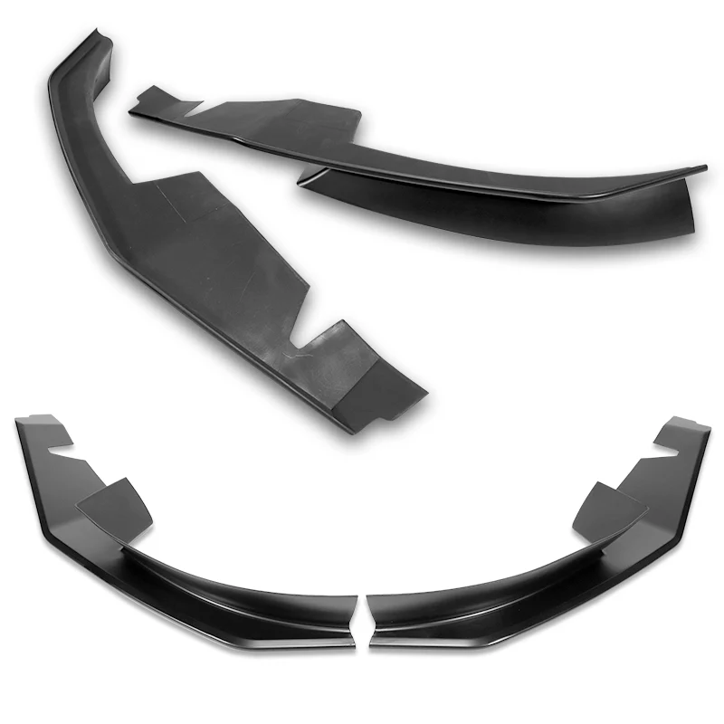 For 2004-2008 Mazda RX8 RX-8 MS-Style Unpainted Matte Black Front Bumper Body Splitter Spoiler Lip 2PCS - Image 4