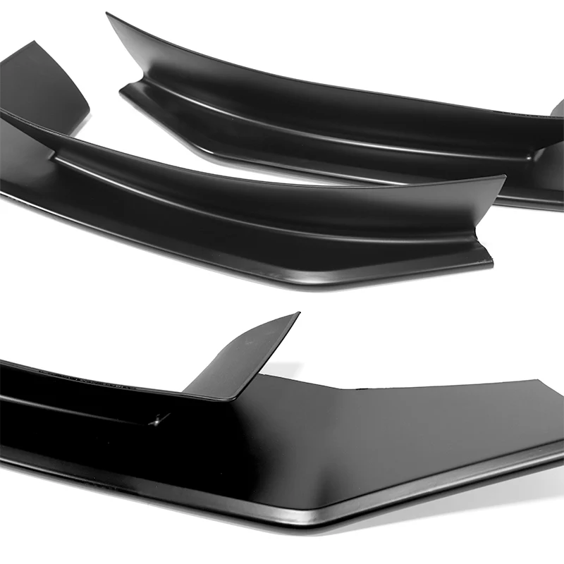 For 2004-2008 Mazda RX8 RX-8 MS-Style Unpainted Matte Black Front Bumper Body Splitter Spoiler Lip 2PCS - Image 5
