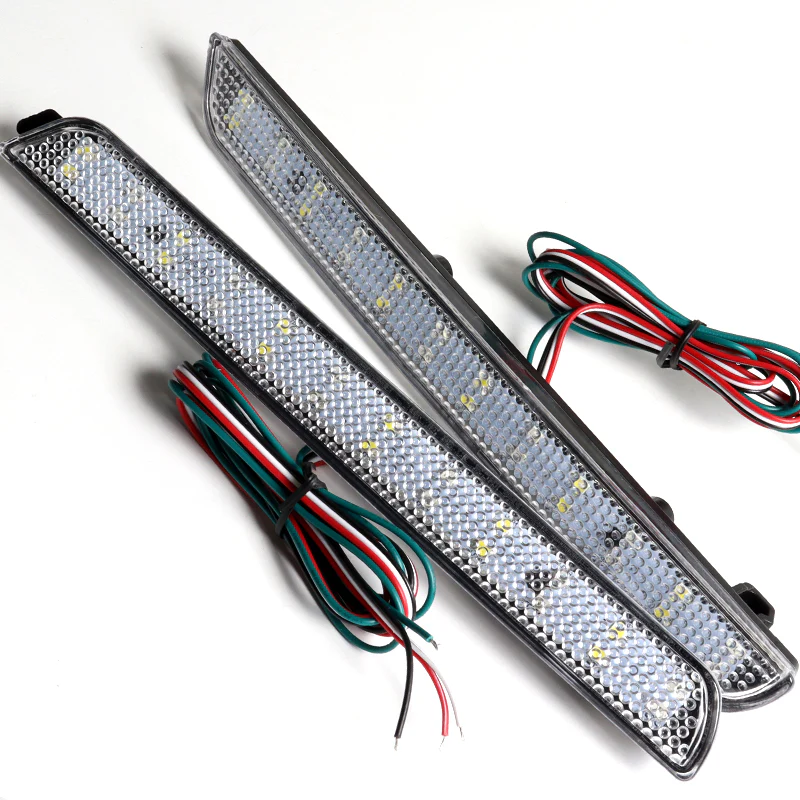 For 2004 – 2009 Mazda 3 / MazdaSpeed 3 LED Rear Bumper Stop Brake Light Kit -Clear Lens - Image 2