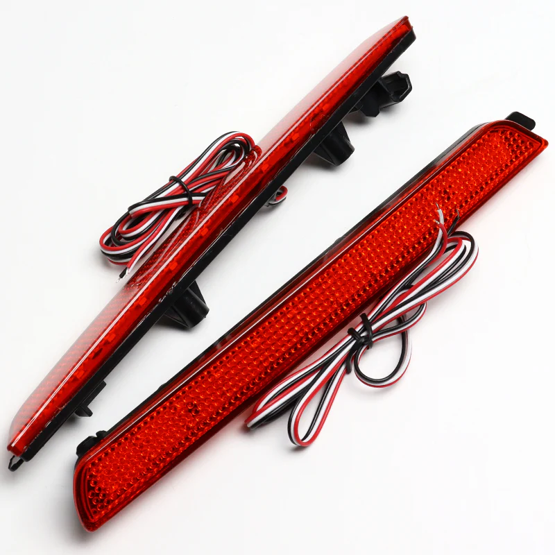 For 2004 – 2009 Mazda 3 / MazdaSpeed 3 LED Rear Bumper Stop Brake Light Kit -Red Lens - Image 2