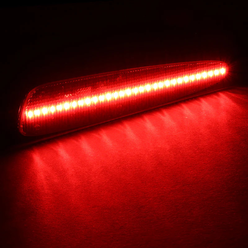 For 2005–2013 Chevrolet Chevy Corvette C6 Red LED Turn Signal Rear Side Marker Lights -Smoked Lens - Image 4