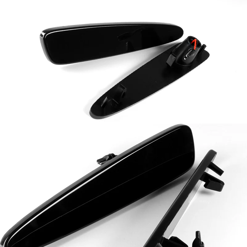 For 2005–2013 Chevrolet Chevy Corvette C6 Red LED Turn Signal Rear Side Marker Lights -Smoked Lens - Image 5