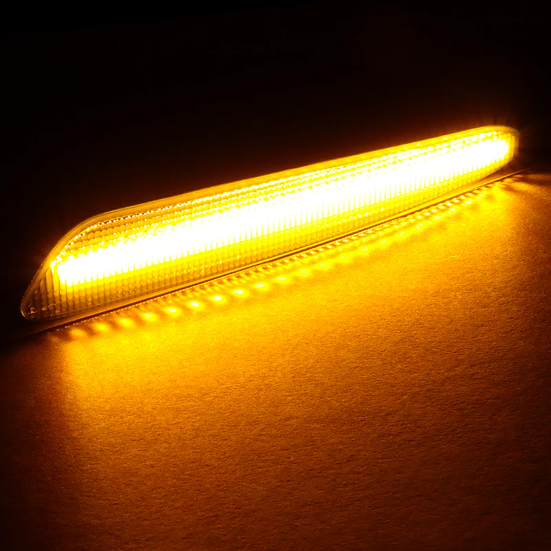 For 2005–2013 Chevrolet Chevy Corvette C7 Amber LED Turn Signal Front Side Marker Lights -Smoked Lens - Image 5