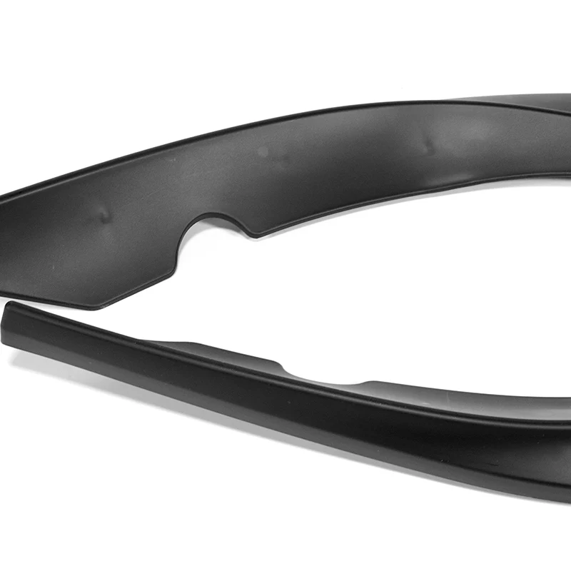 For 2005-2013 Chevy Corvette C6 ZR1-Style Base Models 3-PCS Matt Black Front Bumper Spoiler Lip - Image 3