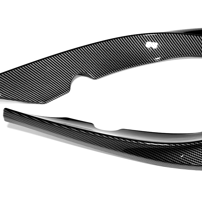 For 2005-2013 Corvette C6 ZR1-Style Base 3-PCS Carbon Painted Front Bumper Spoiler Lip - Image 3