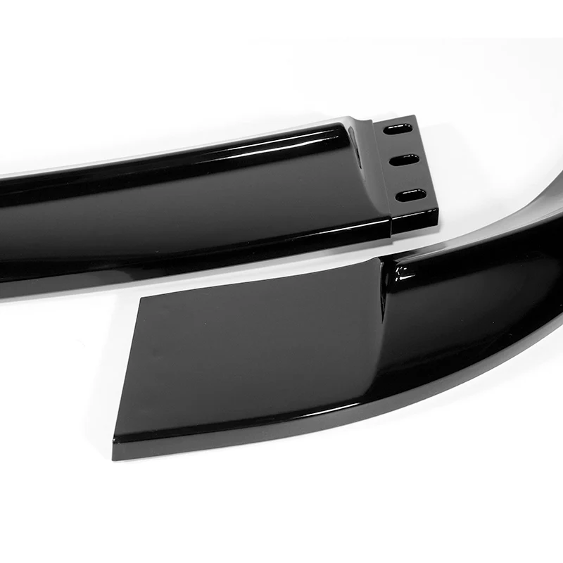 For 2005-2013 Corvette C6 ZR1-Style Base 3-PCS  Painted Black Front Bumper Spoiler Lip - Image 2