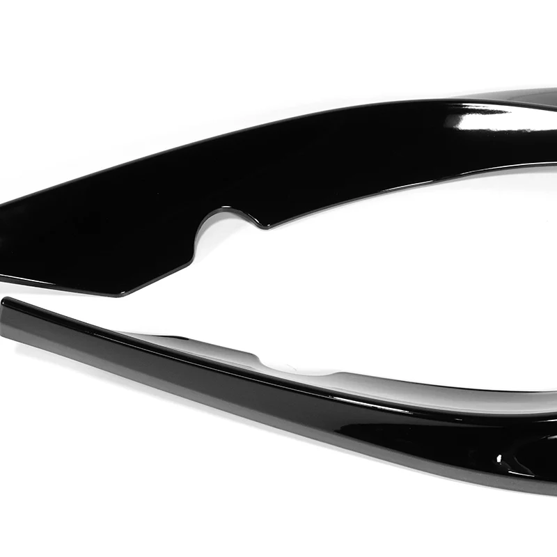 For 2005-2013 Corvette C6 ZR1-Style Base 3-PCS  Painted Black Front Bumper Spoiler Lip - Image 3