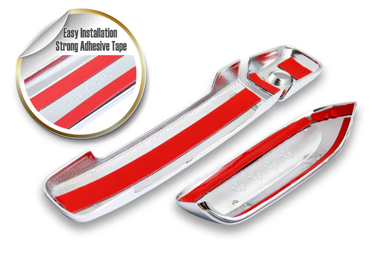 For 2005 - 2015 Nissan Xterra Mirror Chrome Exterior Door Pull Handle Lever Cover Cap Trim W/Out Passenger Keyhole 6PCS - Image 2