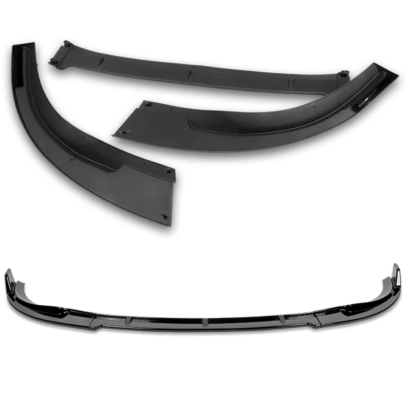 For 2006-2007 Lexus GS300 GS350 STP-Style Painted Black Front Bumper Splitter Spoiler Lip 3PCS - Image 4