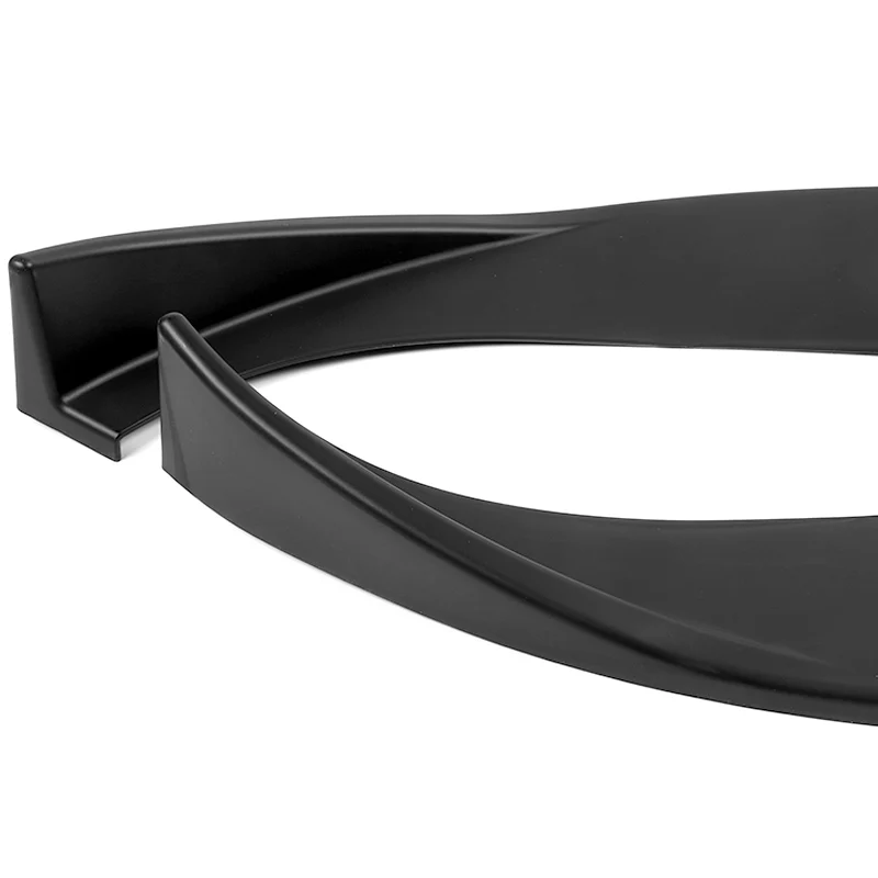 For 2006-2010 BMW E60 M5 H-Style Matte Black Front Bumper Splitter Spoiler Lip 3PCS - Image 3
