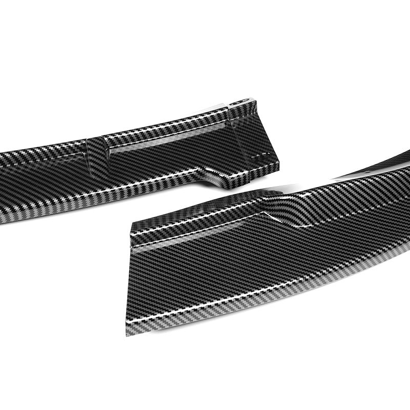 For 2006-2007 Lexus GS300 GS350 STP-Style Carbon Look Front Bumper Splitter Spoiler Lip 3PCS - Image 2